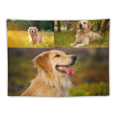 JCETUNO Custom Tapestry Custom Background Add Your Design Wall Hanging As Wall Art Wedding Birthday Party Curtains Personalized Photo Decor 3 Photos Collage 40"x30"