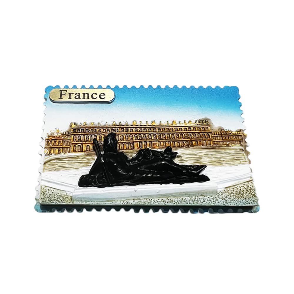 Paris France 3D Versailles Palace Fridge Magnet Souvenir Gift,Resin Handmade Versailles Refrigerator Magnet Home & Kitchen Decoration Collection