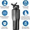 32oz Water Bottle Insulated with Straw,Leak Proof Water BottlesMens Water Bottle Stainless Steel for Gym,Hiking,TravelSport,1 Liter,Bpa free view 4