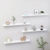 CHARMMA Wall Shelves 4 pcs White 31.5"x3.5"x1.2" view 1
