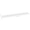 CHARMMA Wall Shelves 4 pcs White 31.5"x3.5"x1.2" view 2