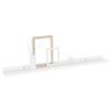CHARMMA Wall Shelves 4 pcs White 31.5"x3.5"x1.2" view 4