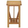 CHARMMA Magazine Table 17.7"x10.6"x16.5" Solid Oak Wood view 4