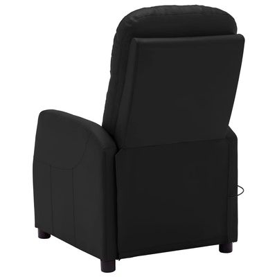 CHARMMA Electric Massage Reclining Chair Black Faux Leather