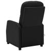 CHARMMA Electric Massage Reclining Chair Black Faux Leather view 1
