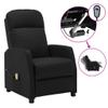 CHARMMA Electric Massage Reclining Chair Black Faux Leather view 2