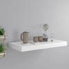 CHARMMA Wall Mounted Floating Shelves, Wide Display Ledges,Wall Mounted Display Shelf,Wall Book Shelves for Bedroom,Floating Wall Shelves,High Gloss White,19.7"x9.1"x1.5" MDF view 1