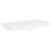CHARMMA Wall Mounted Floating Shelves, Wide Display Ledges,Wall Mounted Display Shelf,Wall Book Shelves for Bedroom,Floating Wall Shelves,High Gloss White,19.7"x9.1"x1.5" MDF view 2