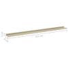 CHARMMA Wall Shelves 2 pcs White and Sonoma Oak 45.3"x3.5"x1.2" view 2