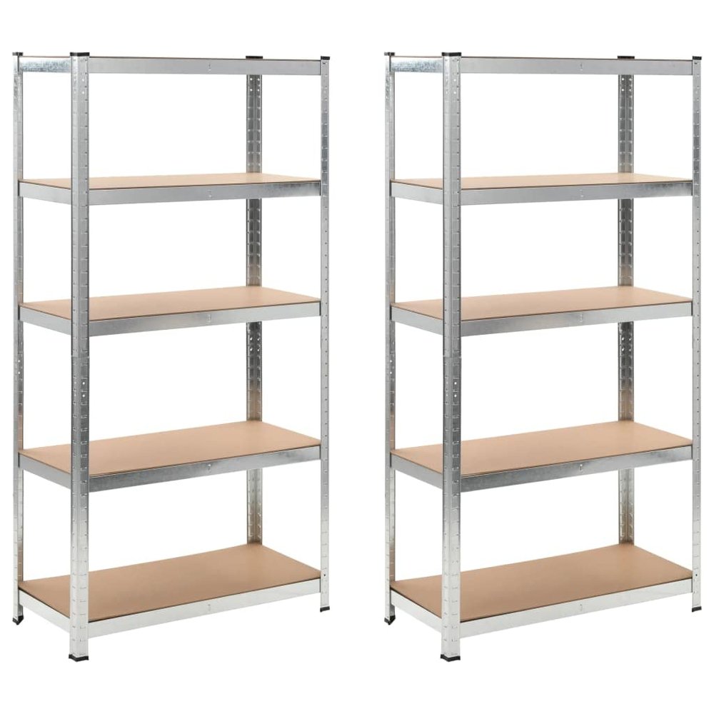 CHARMMA Storage Shelves 2 pcs 35.4"x15.7"x70.9" MDF