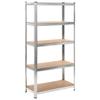 CHARMMA Storage Shelves 2 pcs 35.4"x15.7"x70.9" MDF view 3