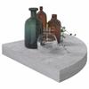 CHARMMA Wall Corner Shelves 4 pcs Concrete Gray 13.7"x13.7"x1.4" MDF view 3