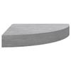 CHARMMA Wall Corner Shelves 4 pcs Concrete Gray 13.7"x13.7"x1.4" MDF view 4