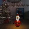 CHARMMA Decorative Christmas Santa Claus Figure LED Luxury Fabric 23.6" view 3