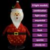 CHARMMA Decorative Christmas Santa Claus Figure LED Luxury Fabric 23.6" view 4