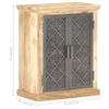 CHARMMA Sideboard with Steel Doors 23.6"x13.8"x29.5" Solid Mango Wood view 2