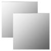 CHARMMA Wall Mirrors 2 pcs 15.7"x15.7" Square Glass view 1