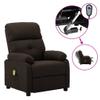 CHARMMA Electric Massage Recliner Chair Dark Brown Fabric view 2