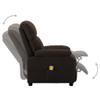 CHARMMA Electric Massage Recliner Chair Dark Brown Fabric view 4