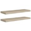 CHARMMA Floating Wall Shelves 2 pcs Oak 31.5"x9.3"x1.5" MDF view 2