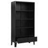 CHARMMA Bookshelf Industrial Black 35.4"x15.7"x70.9" Steel view 4
