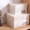 FOMIYES 1pc Oxford Cloth Storage Box See-through Window Clothes Holder for Home Organization Clothes Container for Easy Storage and view 2