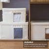 FOMIYES 1pc Oxford Cloth Storage Box See-through Window Clothes Holder for Home Organization Clothes Container for Easy Storage and view 4