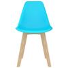 CHARMMA Dining Chairs 2 pcs Blue Plastic view 4
