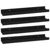 CHARMMA Wall Shelves 4 pcs Black 15.7"x3.5"x1.2" view 3