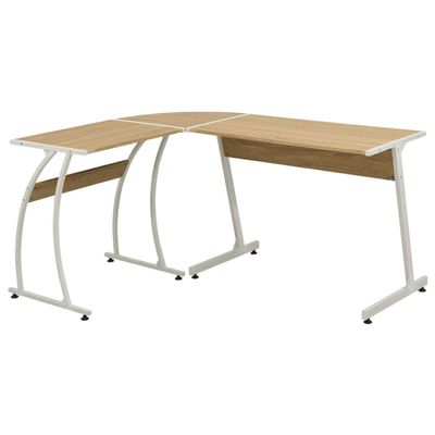 CHARMMA Corner Desk L-Shaped Oak