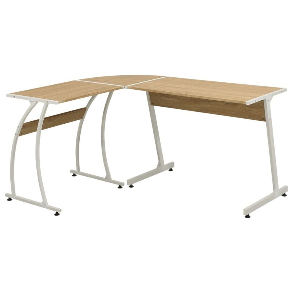 CHARMMA Corner Desk L-Shaped Oak