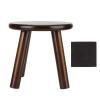 9 Inch Kids Solid Hard Wood Cute Chair, Pine Step Stool Kids Stool, Crafted Hand Painted Wood with Assembled Four Legged Stool, for Kids(Round Walnut), Pine Step Stool Kids Stool, 9 Inch Kids Sol view 1