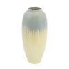 A&B Home Blue and Cream Flower Vase - Large Reactive Glaze Ceramic Vase, Tabletop Home Dcor for Floral Arrangements, Bedroom Living Room Coffee Table Accent Piece Office Floor Vase, 7" x 7" x 16" view 1