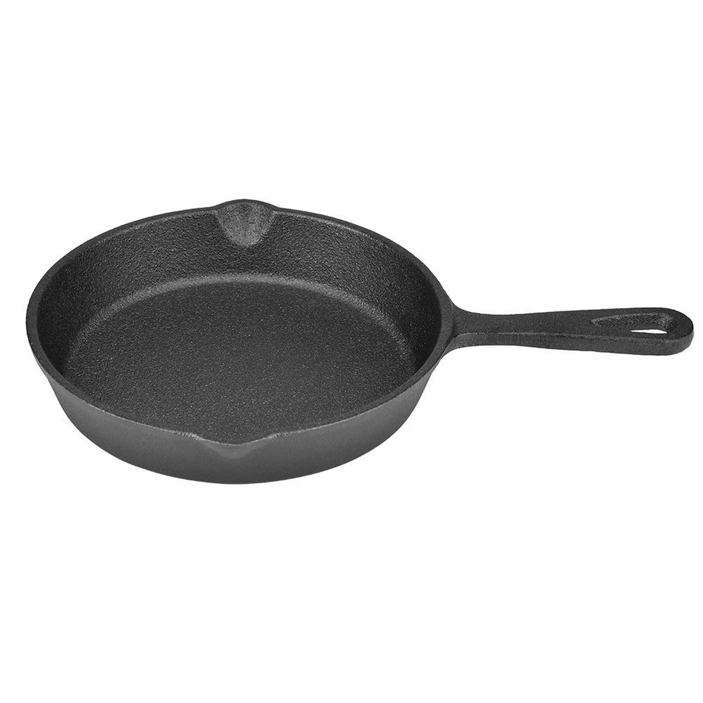 16, Cast Iron Skillet, 20cm Non Stick Vintage Cast Iron Skillet Frying Pan Burnt, Professional Restaurant Chef Pre Seasoned Pan, Black(16cm), Cast Iron Skillet, 16, 20cm Non Stick Vintage Castcast