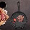 16, Cast Iron Skillet, 20cm Non Stick Vintage Cast Iron Skillet Frying Pan Burnt, Professional Restaurant Chef Pre Seasoned Pan, Black(16cm), Cast Iron Skillet, 16, 20cm Non Stick Vintage Castcast view 3