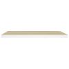 Tidyard Wall Shelf, Floating Wall Shelf Oak and White Honeycomb MDF Metal 31.5 x 9.3 x 1.5 Inches for Living Room Office Home Decor view 4