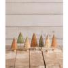 Bethany Lowe Fall in Love Mini Bottle Brush Trees in Box, Set of 7 LC1647 view 1