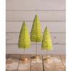 Bethany Lowe Lime Green Halloween Trees, Set of 3 view 1