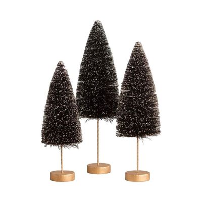 Bethany Lowe Back to Black Halloween Trees, Set of 3 LC1629