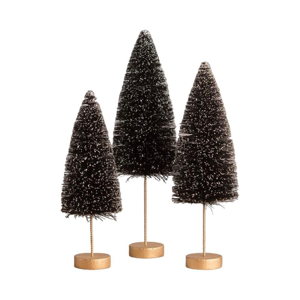 Bethany Lowe Back to Black Halloween Trees, Set of 3 LC1629