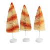 Bethany Lowe Orange Stripes Delight Bottle Brush Trees, Set of 3 view 2