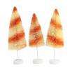 Bethany Lowe Orange Stripes Delight Bottle Brush Trees, Set of 3 view 3