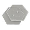 CAKESAFE 8.25 Inch Hexagon Acrylic Disk Set 2-8.25 Clear Acrylic Buttercream Disks Perfect Tool to Smooth the Frosting on Your Cakes, Disk Size and Perimeter Border Engraved on all Disks view 1