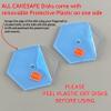 CAKESAFE 8.25 Inch Hexagon Acrylic Disk Set 2-8.25 Clear Acrylic Buttercream Disks Perfect Tool to Smooth the Frosting on Your Cakes, Disk Size and Perimeter Border Engraved on all Disks view 3