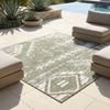 Rugs.com - Outdoor Bohemian Rug 5 Ft Square Green Indoor/Outdoor Rug Washable, Stain-Resistant for Patios, Decks, and Porches view 4