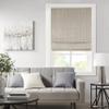Madison Park Galen Cordless Roman Shade, 23"W x 64"H, Sheen Taupe  Room Darkening, Thermal Insulated, Energy Efficient Window Blind with Subtle Sheen Basketweave Fabric for Privacy view 2