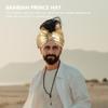 Prince S Hat Props - Golden Arabian Costume Hat for Themed Parties Halloween and Cosplay Stylish Plume Design view 3