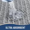 Arotive Luxury Bathroom Rugs 60x24, Extra Soft Thick Absorbent Shaggy Chenille Bath Rugs, Non-Slip Machine Wash Dry, Bath Mats for Bathroom Floor, Tub and Shower, Home Decor Accessories, Light Grey view 4