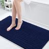 Arotive Luxury Bathroom Rugs 60x24, Extra Soft Thick Absorbent Shaggy Chenille Bath Rugs, Non-Slip Machine Wash Dry, Bath Mats for Bathroom Floor, Tub and Shower, Home Decor Accessories, Navy view 1