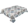 Table Cloth Waterproof Polyester Tablecloth Retro Blue Moroccan Geometric Pattern Table Clothes for Rectangle Tables, Indoor Outdoor Table Cover for Parties, Wedding, Dinner Table - 60x102 Inch view 4